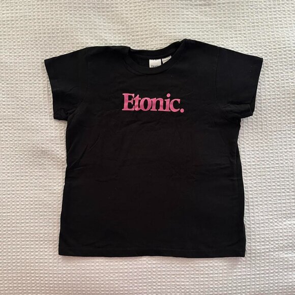 Women's Black and Pink T-shirt - Picture 1 of 4